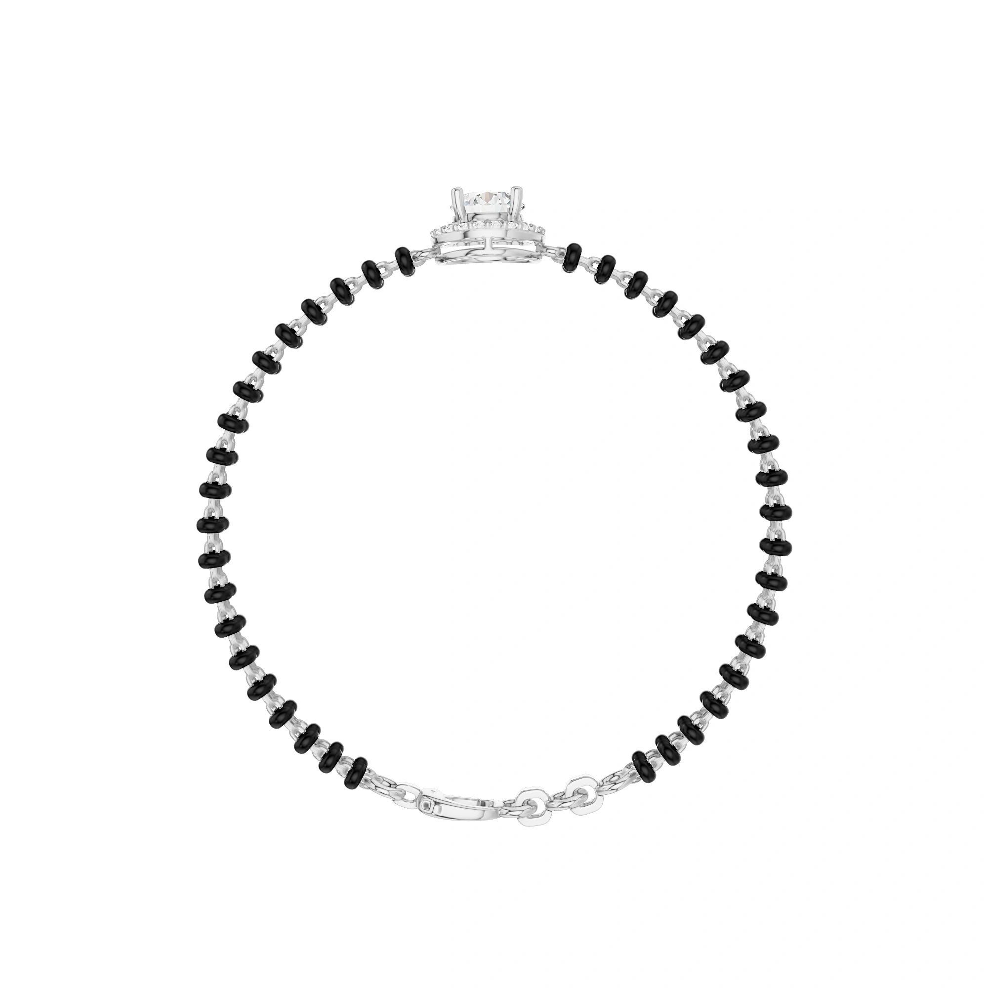 Kiara Round Diamond Mangalsutra Bracelet