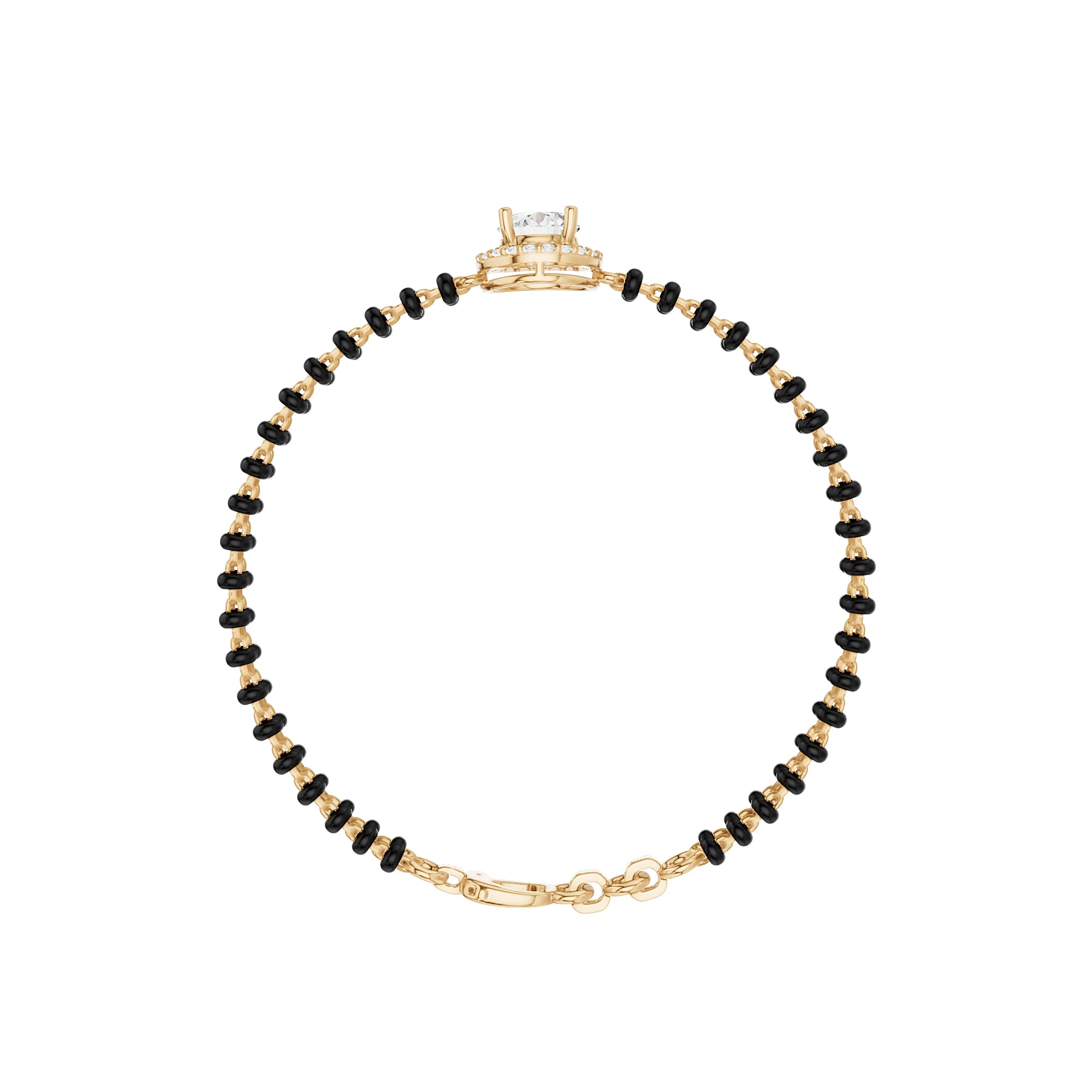 Kiara Round Diamond Mangalsutra Bracelet