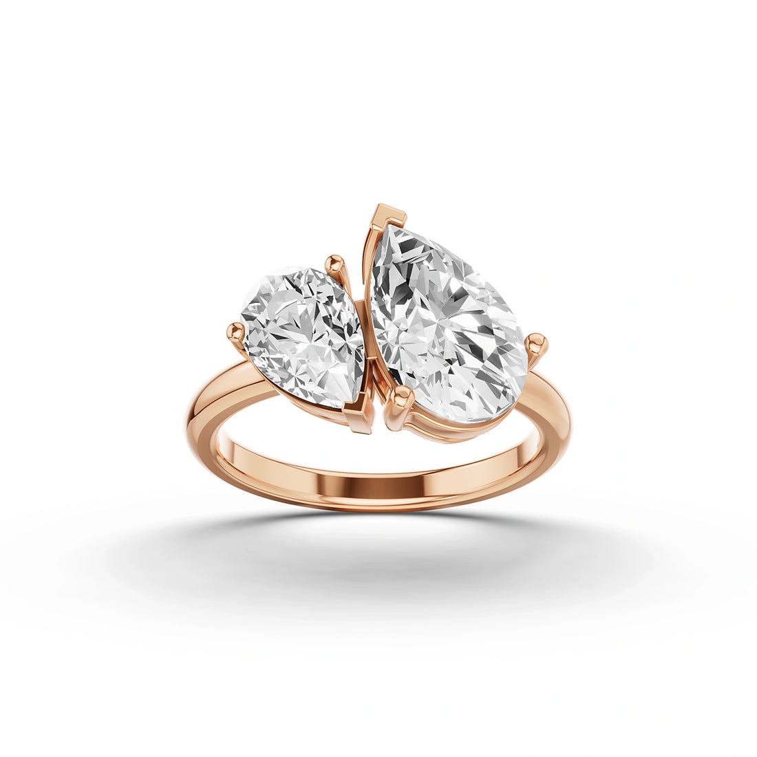 Zeus & Hera Pear Diamond Ring