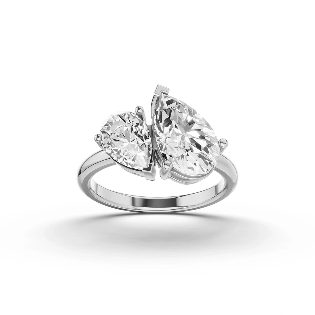 Zeus & Hera Pear Diamond Ring