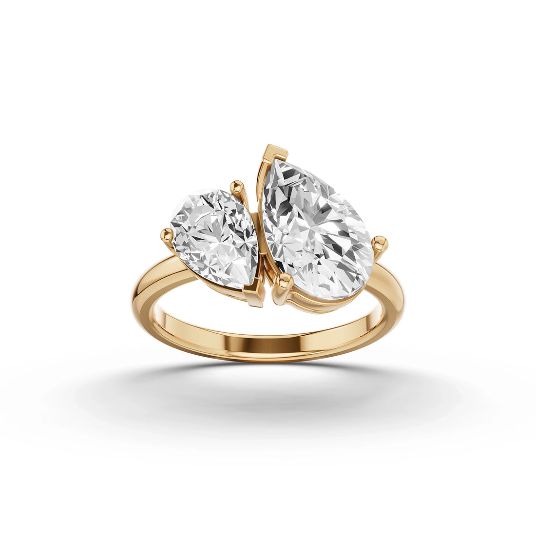 Zeus & Hera Pear Diamond Ring