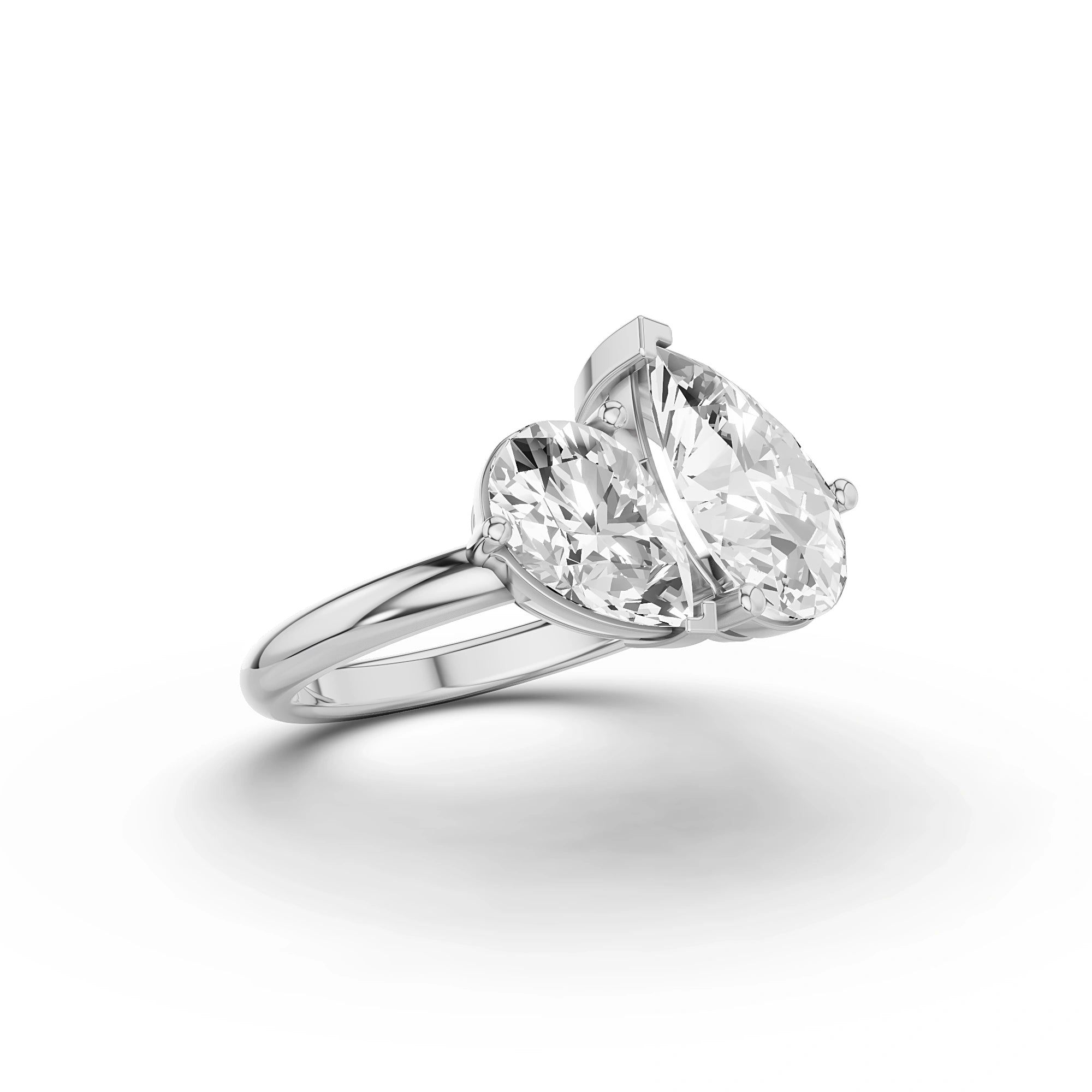 Zeus & Hera Pear Diamond Ring