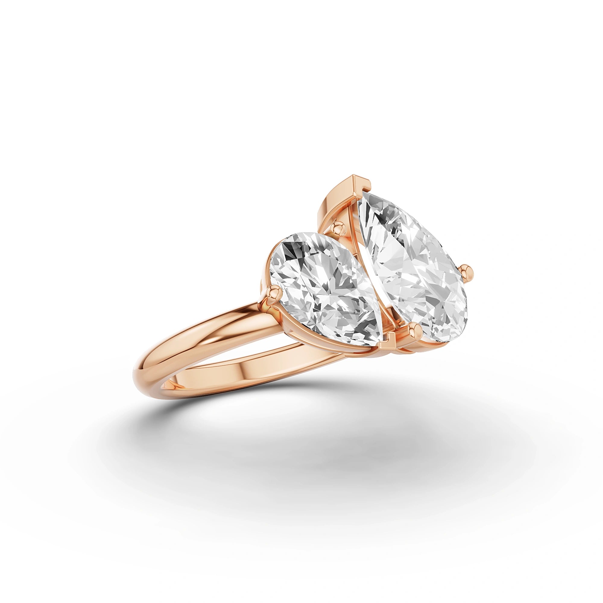 Zeus & Hera Pear Diamond Ring