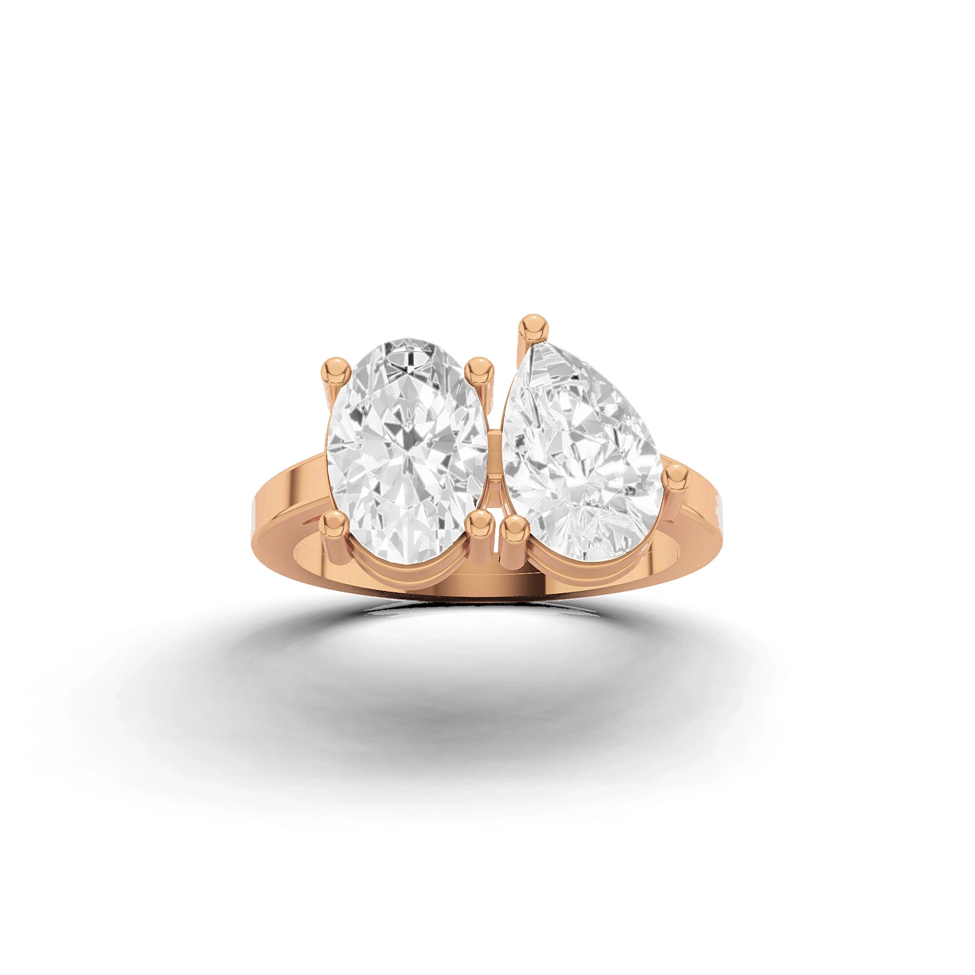 Romeo & Juliet Pear and Oval Ring