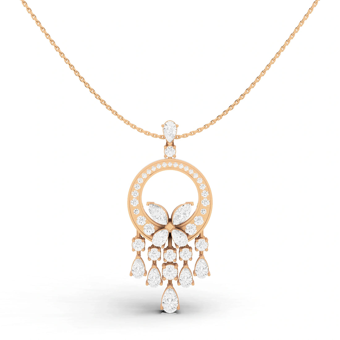 Farah Diamond Butterfly Pendant (Without Chain)