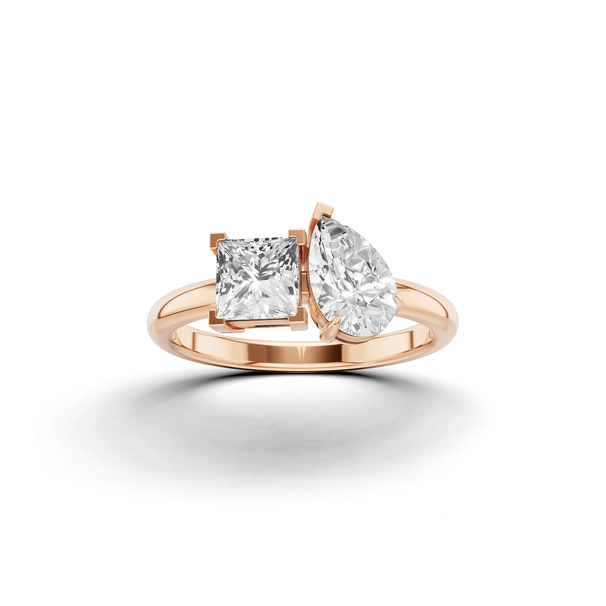 Ross & Rachel Princess and Pear Ring