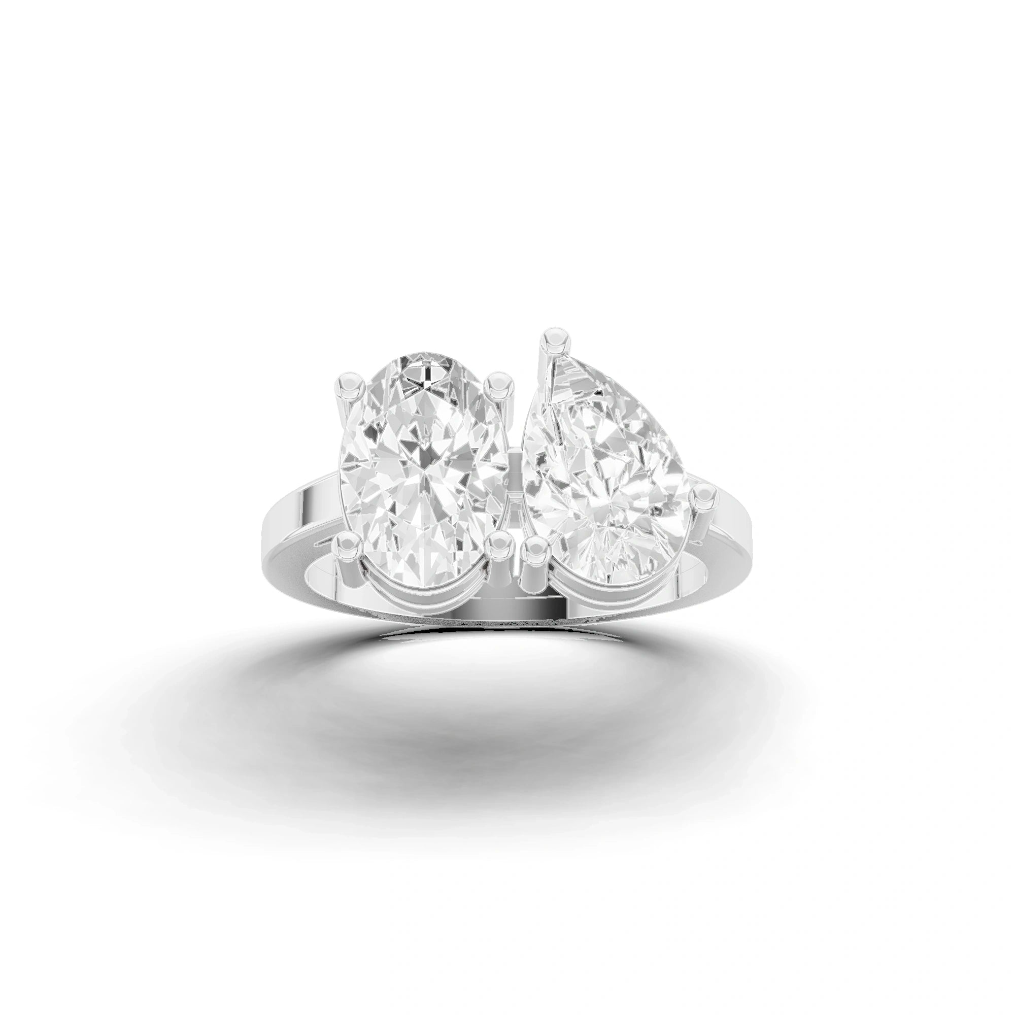 Romeo & Juliet Pear and Oval Ring