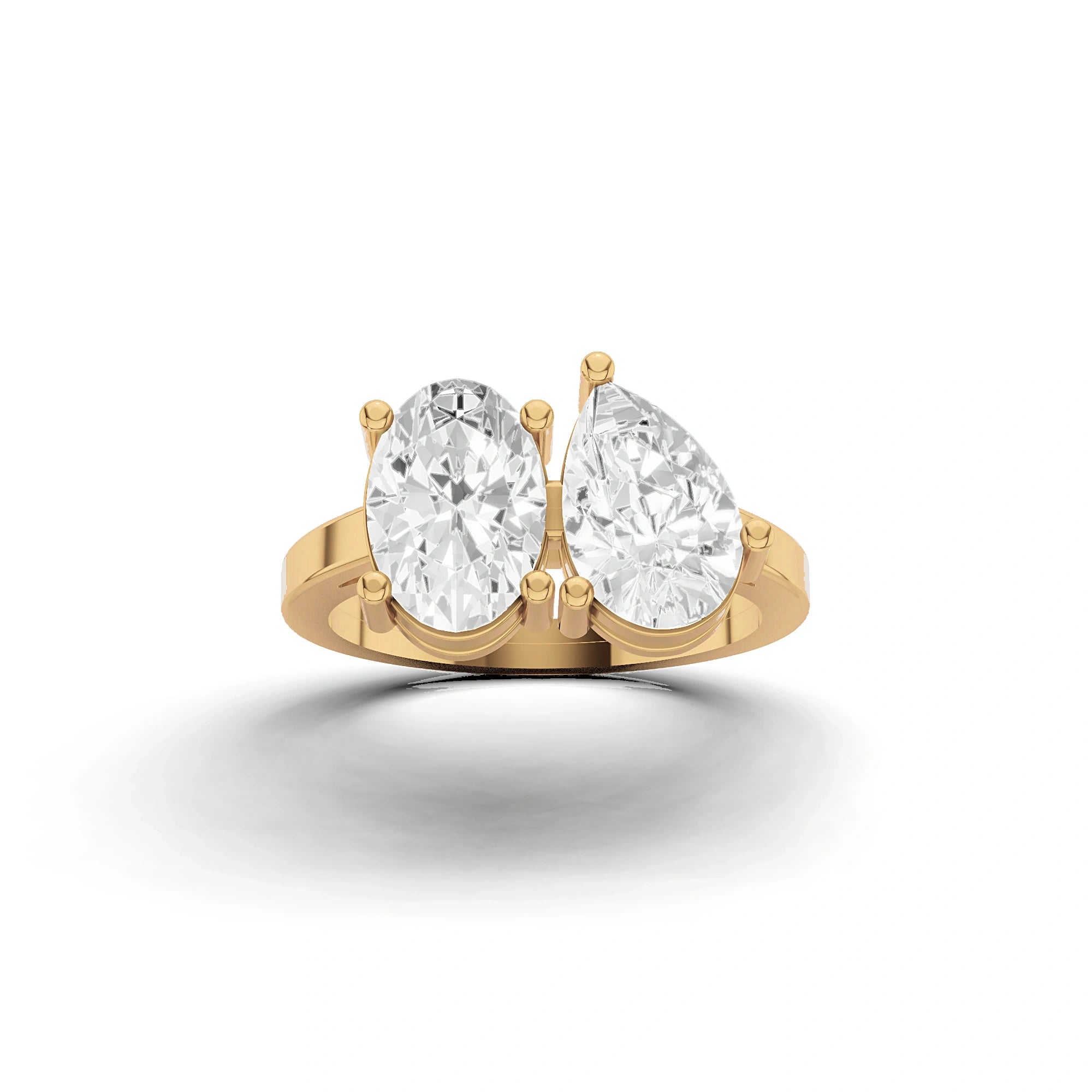 Romeo & Juliet Pear and Oval Ring