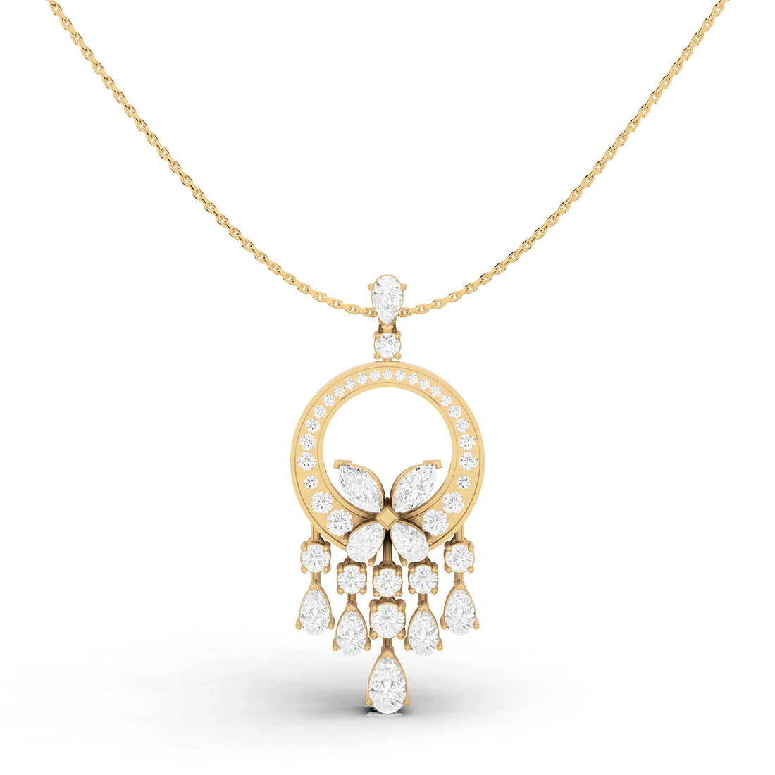 Farah Diamond Butterfly Pendant (Without Chain)
