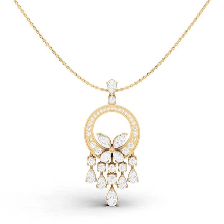Farah Diamond Butterfly Pendant (Without Chain)