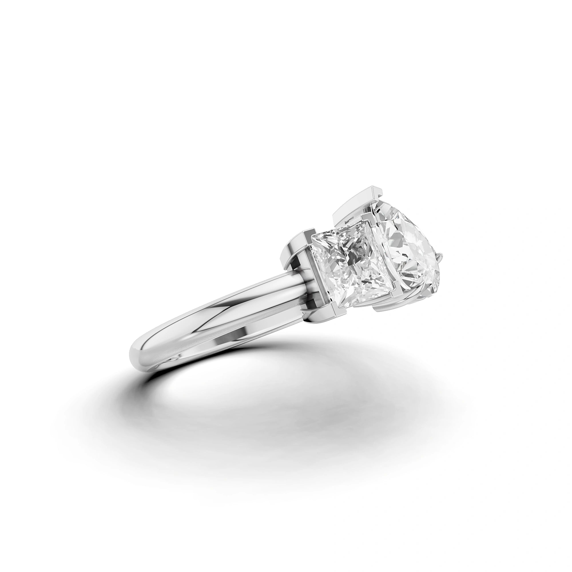 Ross & Rachel Princess and Pear Ring