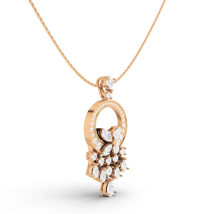 Farah Diamond Butterfly Pendant (Without Chain)