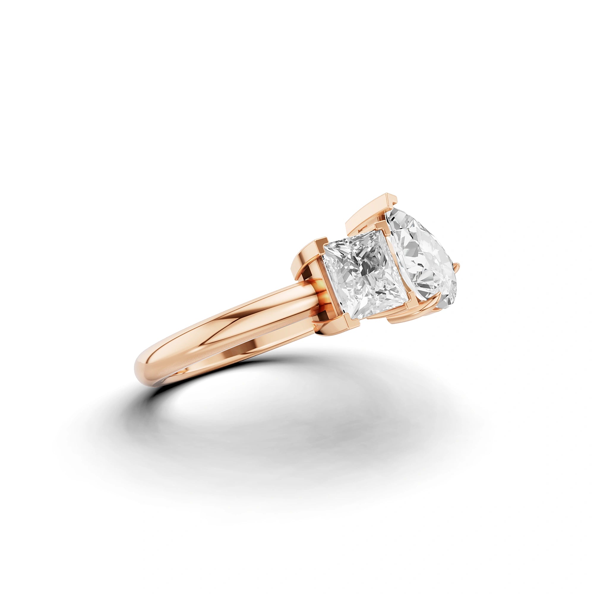 Ross & Rachel Princess and Pear Ring