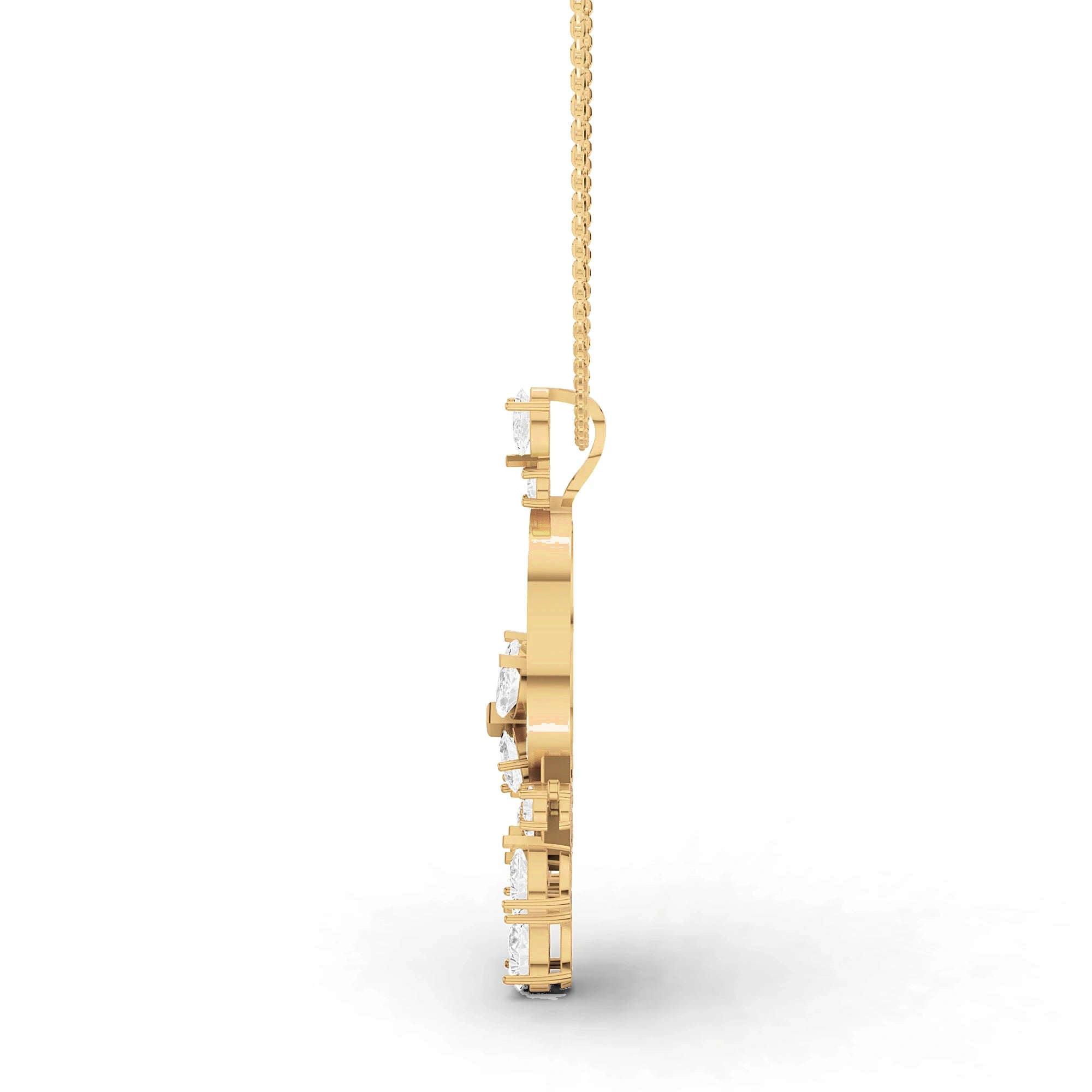 Farah Diamond Butterfly Pendant (Without Chain)
